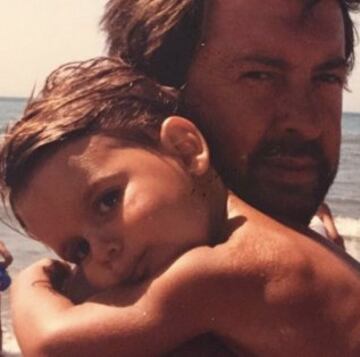 ?lvaro Morata con su padre