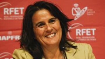 Conchita Martinez, el d&iacute;a de su presentaci&oacute;n.