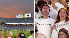 Thousands of students pay emotional tribute to Charlie Kirk wearing ‘Freedom’ shirts at Penn State