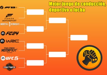 Bracket deportivos, lucha y conducción