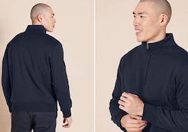 La sudadera de cuello, manga larga y forro polar que mejor queda a los hombres este invierno