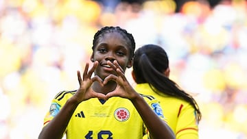 The Real Madrid striker scored on her World Cup debut against South Korea but was at the centre of a worrying moment on Thursday.