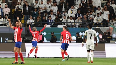Griezmann, tras marcar el 2-2 al Madrid, su gol 174 con la rojiblanca. El mejor futbolista del mundo.