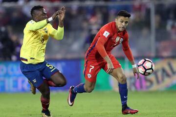 Chile - Ecuador, en imágenes