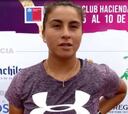 Así valoró Bárbara Gatica la cancha de la Copa LP Chile
