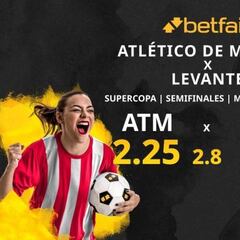 Club Atlético de Madrid Femenino vs. Levante UD Femenino: horario, TV, estadísticas, cuadro, palmarés y pronósticos Supercopa