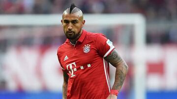 Arturo Vidal con el Bayern.