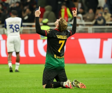 Santi Gimnez ilumina San Siro