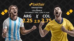 Pronósticos Argentina vs. Colombia: horario, TV, estadísticas y actuación del descanso