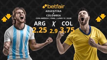 Pronósticos Argentina vs. Colombia: horario, TV, estadísticas y actuación del descanso
