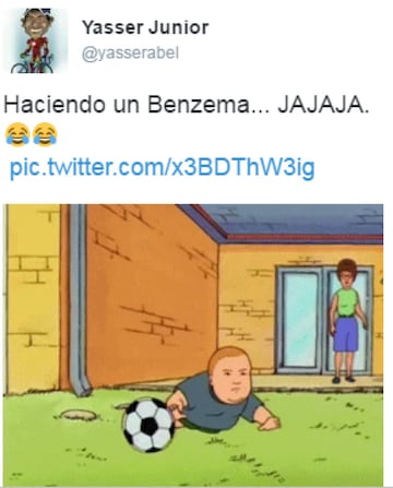 Los memes más divertidos del tropezón de Benzema