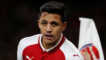 Alexis Sánchez, con el Arsenal.