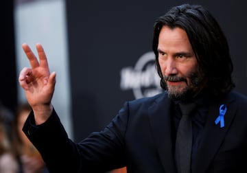 Cast member Keanu Reeves attends the premiere for the film "John Wick: Chapter 4", in Los Angeles, California, U.S., March 20, 2023. REUTERS/Mario Anzuoni