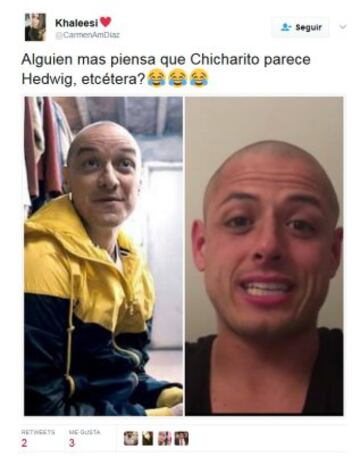 Chicharito, protagonista de los memes a raíz de su apuesta perdida