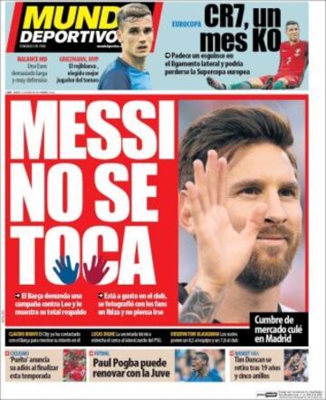 Portadas de la prensa mundial