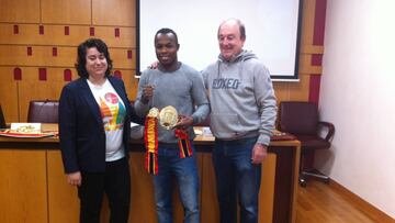 Natxo Mendoza defiende el Nacional este sábado en Vitoria