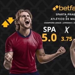 Sparta Praga vs. Atlético de Madrid: horario, dónde ver, pronósticos y clasificación