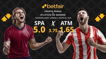 Sparta Praga vs. Atlético de Madrid: horario, dónde ver, pronósticos y clasificación