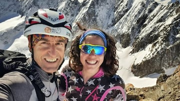 Jorge García-Dihinx y Natalia Román en la montaña