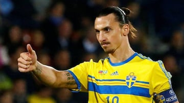 Ibrahimovic, con la selección de Suecia.