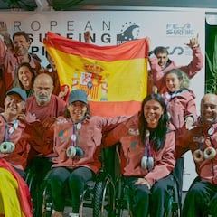 España, subcampeona de Europa en surf adaptado