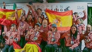 Selección Española Parasurfing en Nigrán (Galicia)