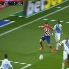 1-0: el Depor reclamó que no hubo penalti de Mosquera a Saúl