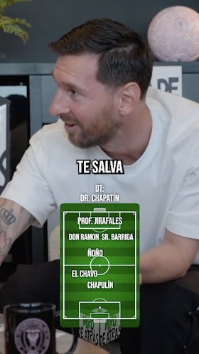 Messi arma su once ideal con personajes de ¿El Chavo del 8?