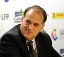 Tebas: "En el Bernabéu se insultó y di la orden de denunciar"