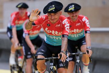 El líder del Lotto Dstny, Caleb Ewan, durante la presentación del Tour de Francia 2023.