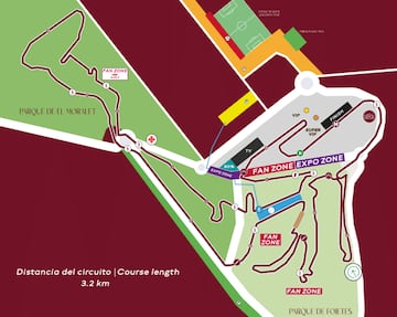 Copa del Mundo de Benidorm 2025: plano del circuito.