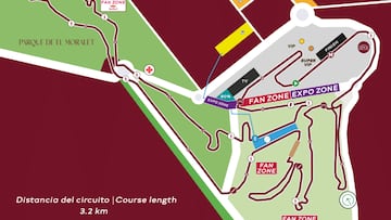 Copa del Mundo de Benidorm 2025: plano del circuito.