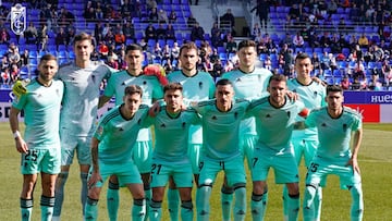 Once del Granada en Huesca.