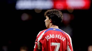 MADRID, SPAIN - DECEMBER 29: Joao Felix of Atletico Madrid  during the La Liga Santander  match between Atletico Madrid v  Elche at the Estadio Civitas Metropolitano on December 29, 2022 in Madrid Spain (Photo by David S. Bustamante/Soccrates/Getty Images)