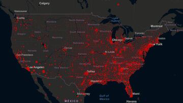 California y Texas son las dos entidades en Estados Unidos que ya superaron la barrera de los 700 mil contagiados. Vermont se mantiene como el que menos casos tiene.