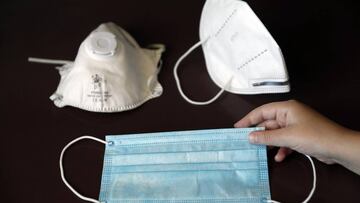 Imagen de las mascarillas que son ya obligatorias en España en la vía pública.