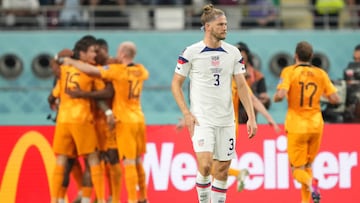 Walker Zimmerman, defensa de la Selección de Estados Unidos, tras la derrota 3-1 frente a Países Bajos en octavos de final de Qatar 2022.