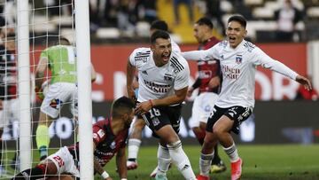 Futbol, Colo Colo vs Deportes Antofagasta.
Fecha 17, campeonato nacional 2021.
El jugador de Colo Colo Ivan Morales celebra su gol contra Deportes Antofagasta durante el partido de primera division realizado en el estadio Monumental.
Santiago, Chile.