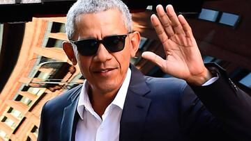 Barack Obama captado en Manhattan, Nueva York. Octubre 21, 2019.