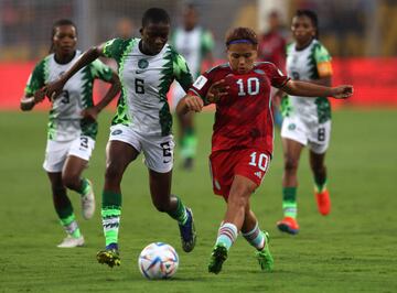 Nigeria y Colombia se enfrentaron por las semifinales del Mundial Femenino Sub 17 de la India en el Estadio Fatorda de Goa.