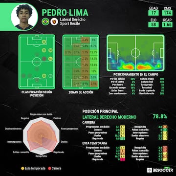 Perfil analítico de Pedro Lima.