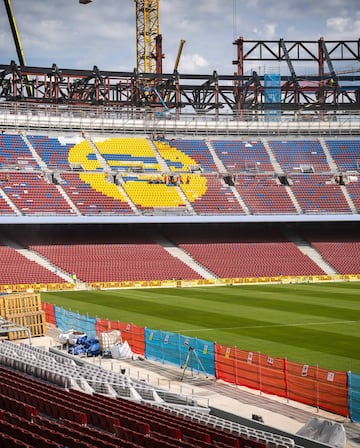 De esta forma el nuevo estadio empieza a mostrar su impresionante estructura.