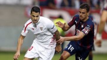 El Sevilla malgastó una hora en Eibar; Gameiro rescató un punto