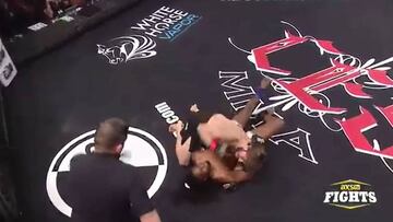 Peleador de MMA se noquea a sí mismo en 83 segundos