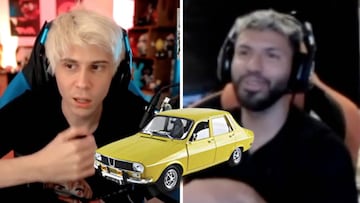 El Rubius reta al Kun Ag¨¹ero a conducir un Renault 12 durante 1 a?o y as¨ª reacciona...