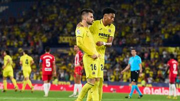 VALENCIA, SPAIN - OCTOBER 23: Alex Baena of Villarreal CF celebrates after scoring goal during the LaLiga Santander match between Villarreal CF and UD Almeria at Ciutat de Valencia on October 23, 2022 in Valencia, Spain. (Photo by Aitor Alcalde/Getty Images)
