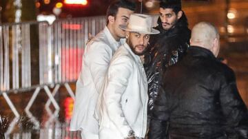 Several PSG team-mates and their partners joined Neymar as he celebrated his birthday at an all-white-themed bash at a Paris nightclub on Sunday.