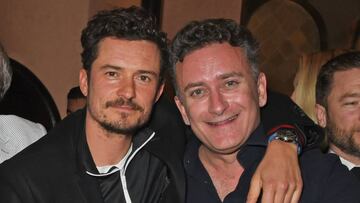 Orlando Bloom y Alejandro Agag en la fiesta de cumplea&ntilde;os del actor en Marrakech. 