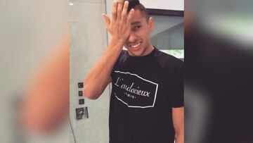 Las lágrimas de Marquinhos al enterarse de que va a ser padre