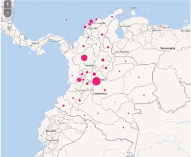 Mapa de casos y muertes por coronavirus por departamentos en Colombia: hoy, 17 de mayo